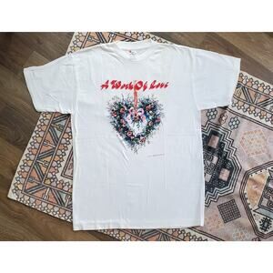 Vintage Single Stitch A Work of Love Wreath 1993 Shirt
